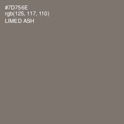 #7D756E - Limed Ash Color Image